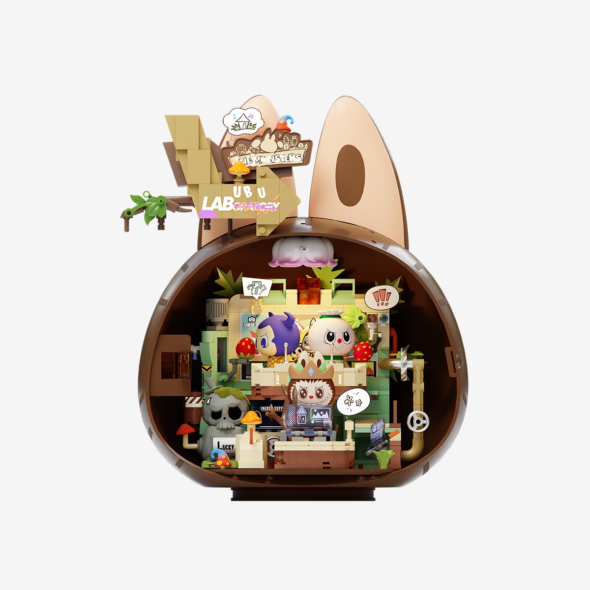 THE MONSTERS Forest Secret Base Series Blocks-Playful Home