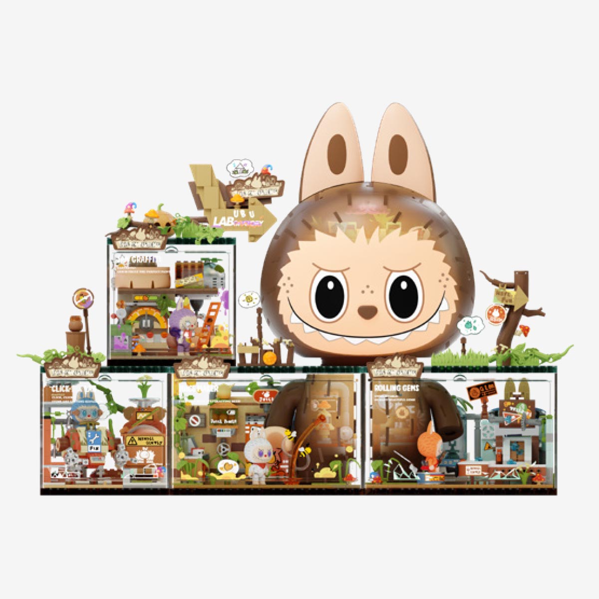 THE MONSTERS Forest Secret Base Series Blocks-Playful Home