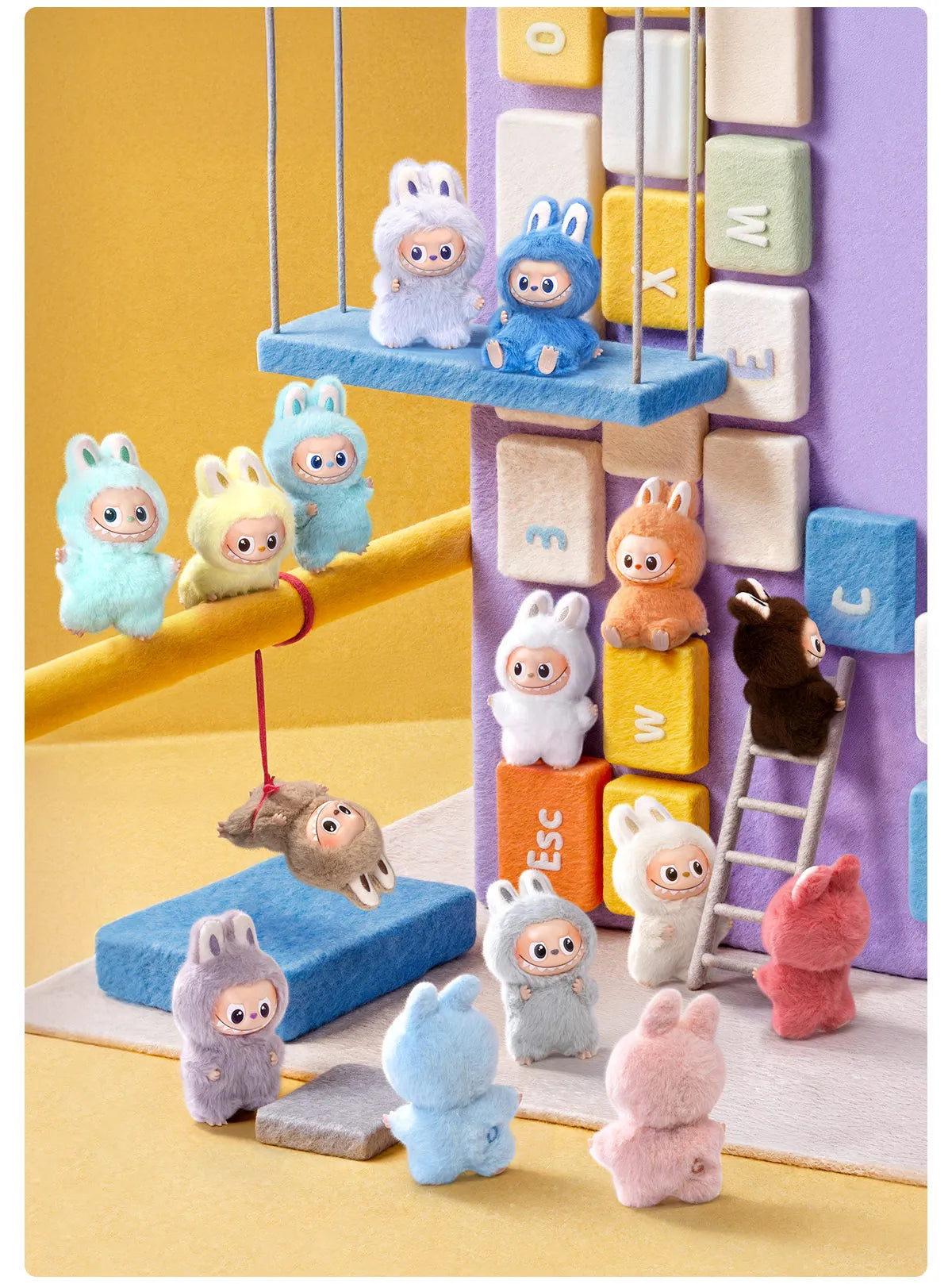 THE MONSTERS Pin For Love Series - Vinyl Plush Pendant Blind Box (N-Z)