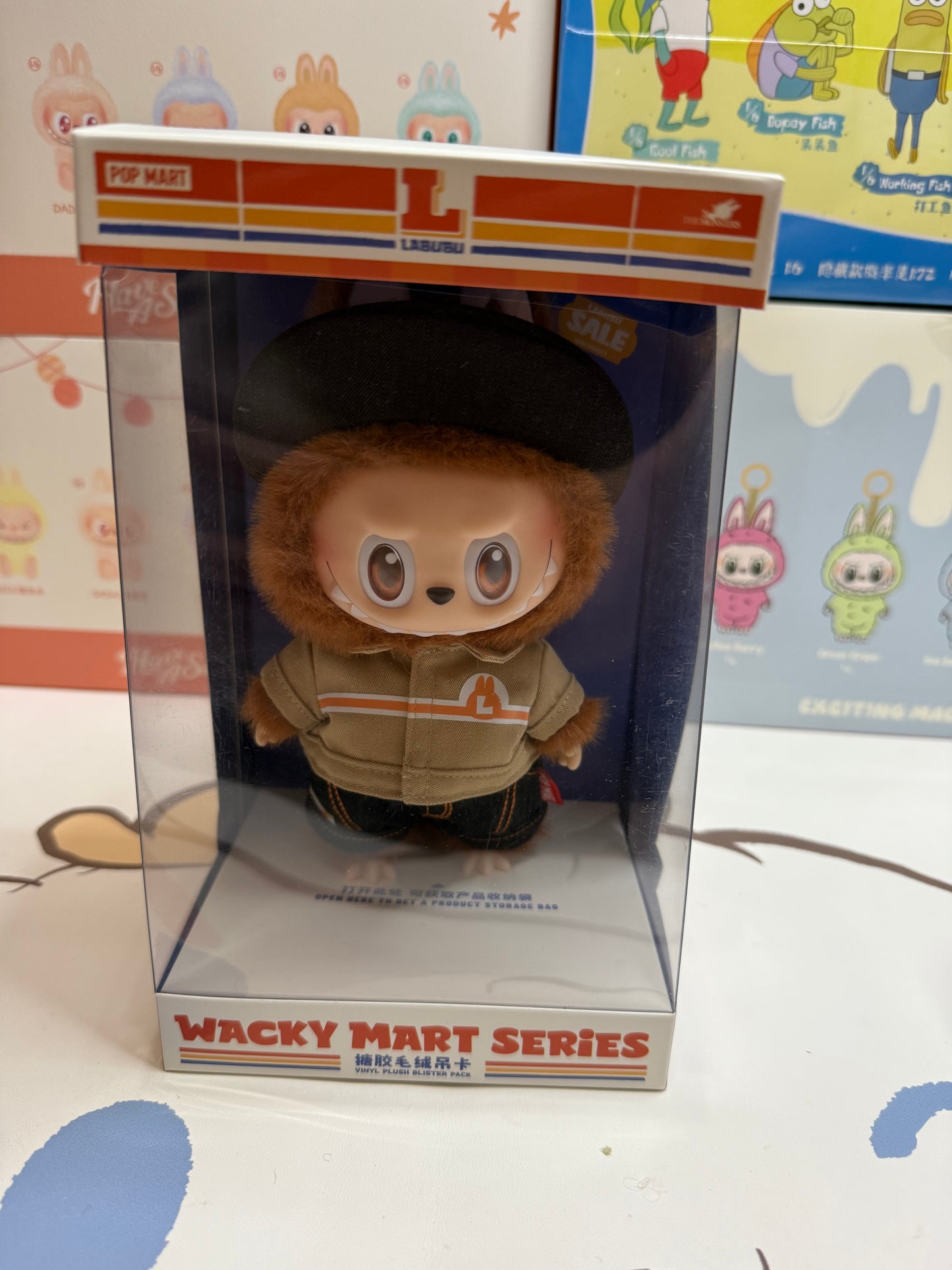 (outer box damaged) The Monsters Wacky Mart Series Vinyl Plush Hanging Card