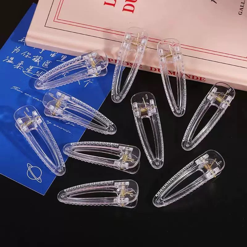 Clear Acrylic Hair Clips (small)
