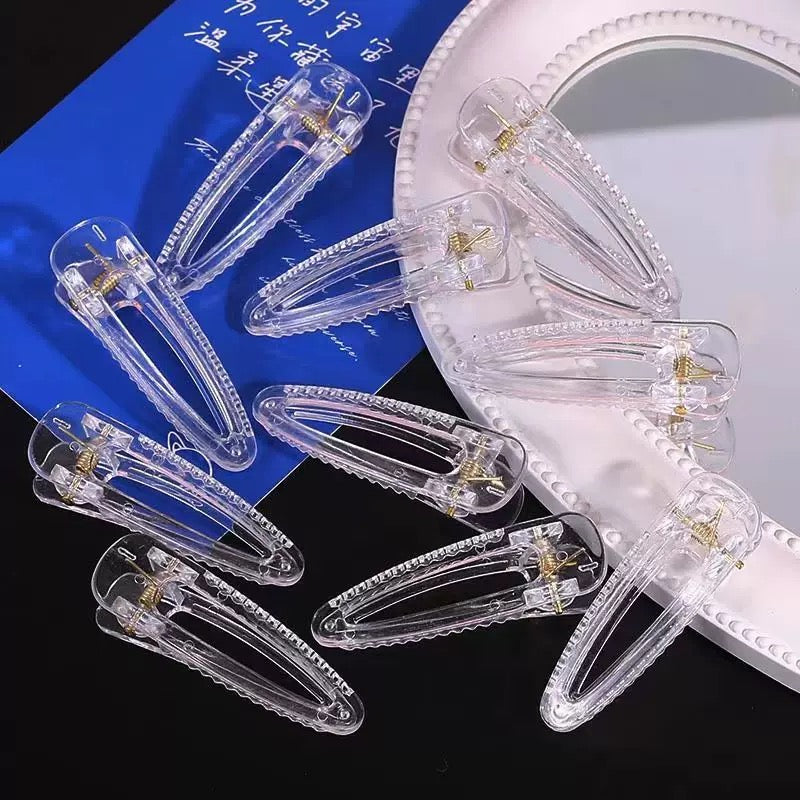 Clear Acrylic Hair Clips (small)