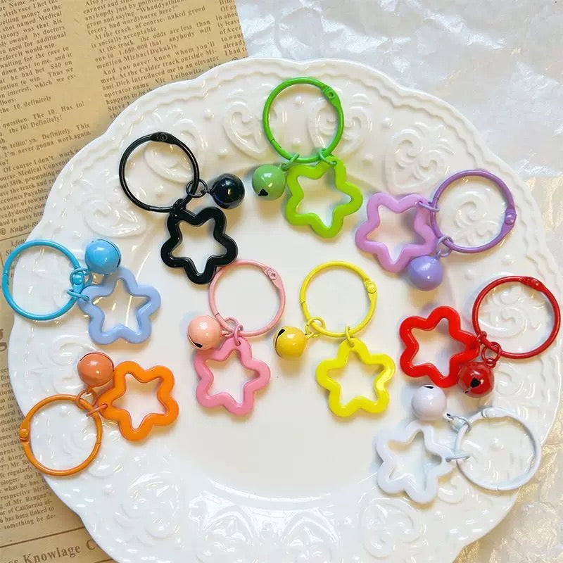 Star and Bell Keyring