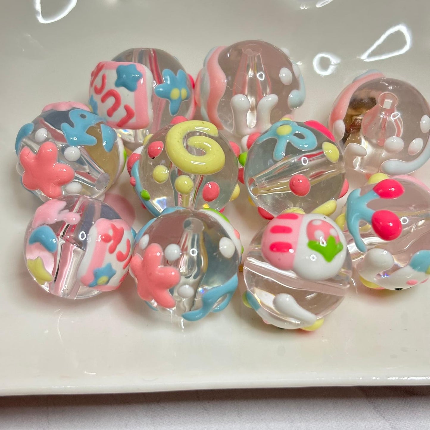 Hand Painted Beads