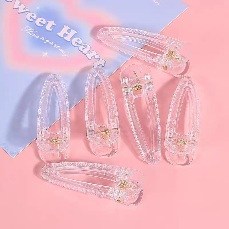 Clear Acrylic Hair Clips (big)