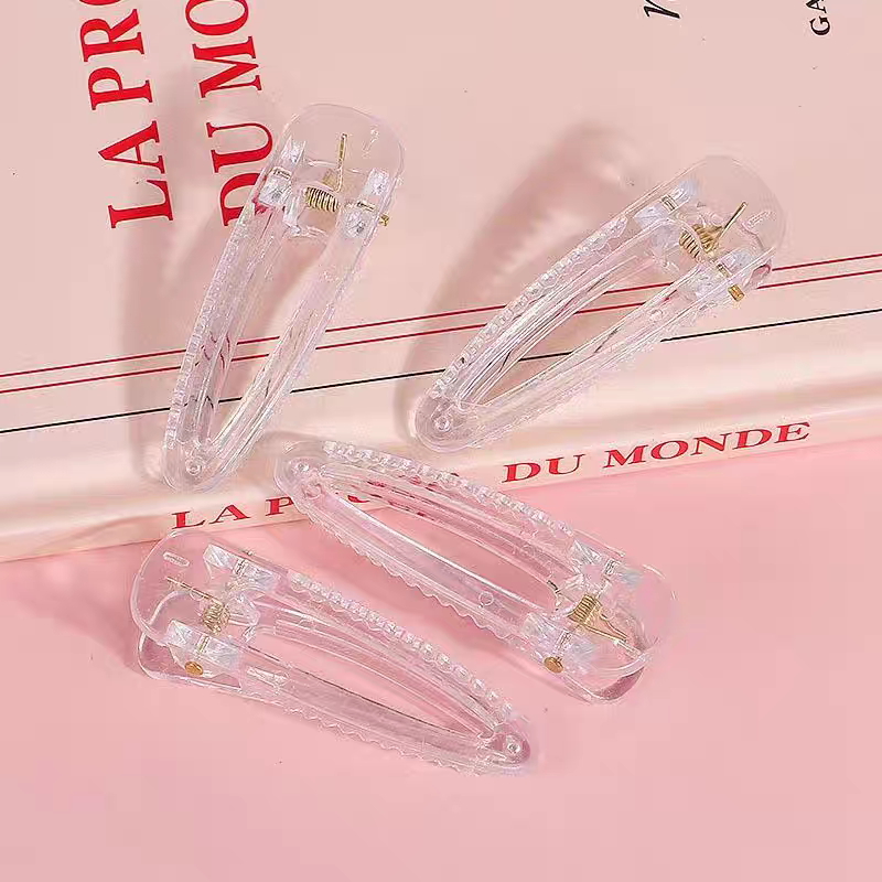 Clear Acrylic Hair Clips (big)