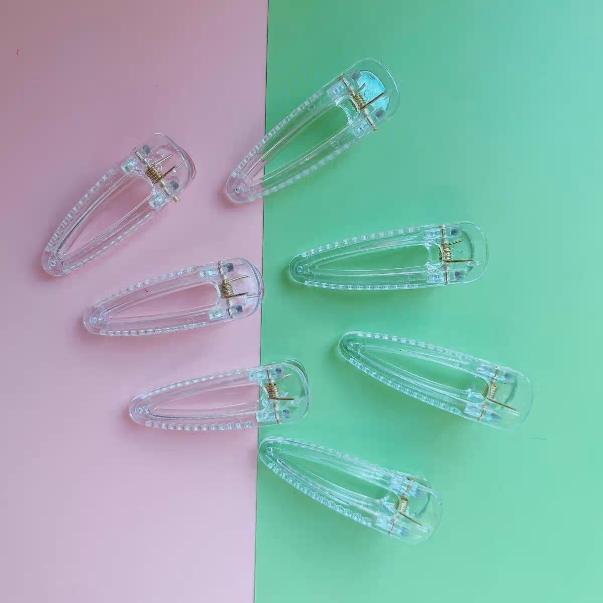 Clear Acrylic Hair Clips (big)