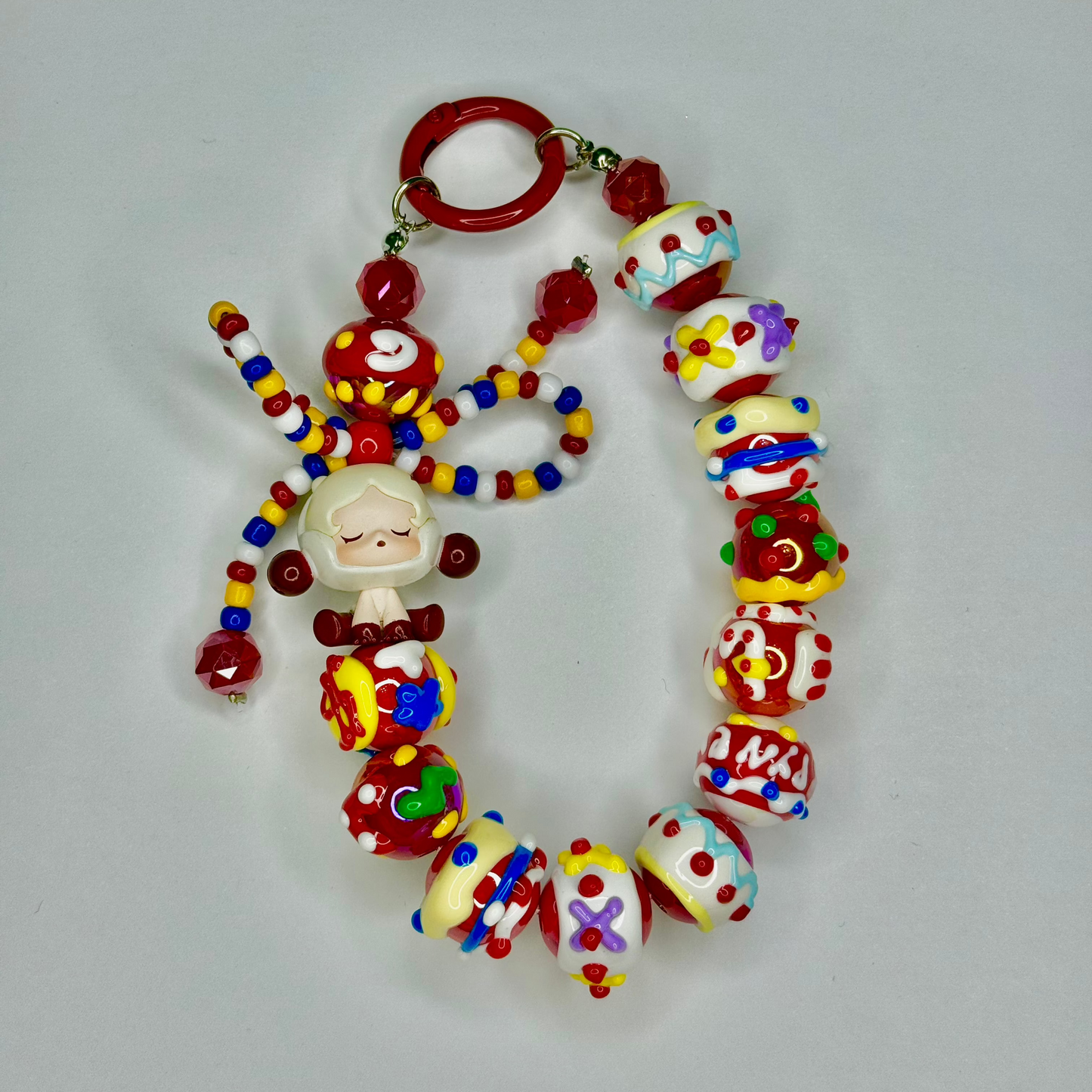 Skull Panda Phone Charm
