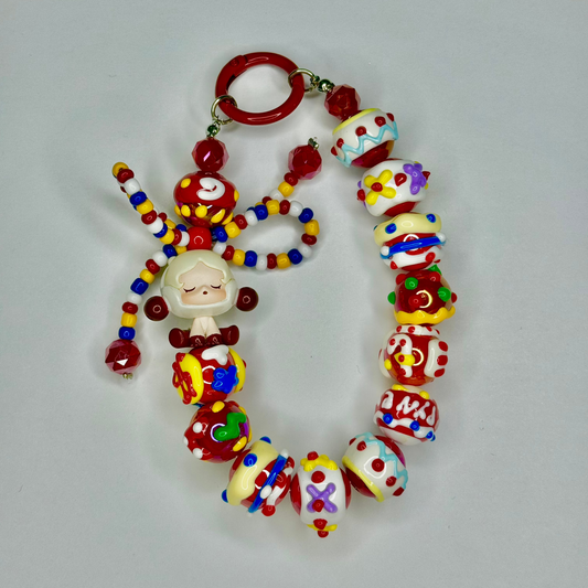 Skull Panda Phone Charm