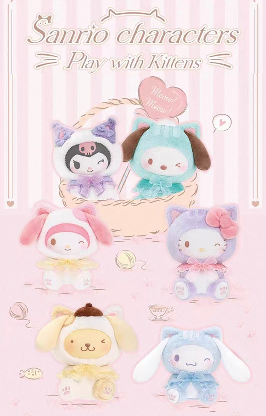 Sanrio Characters Play With Kittens