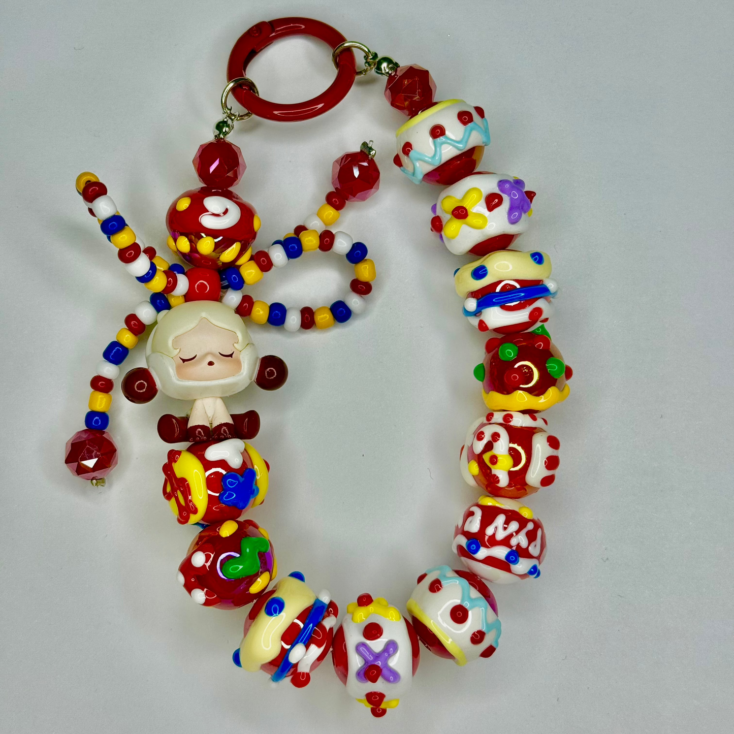 Skull Panda Phone Charm