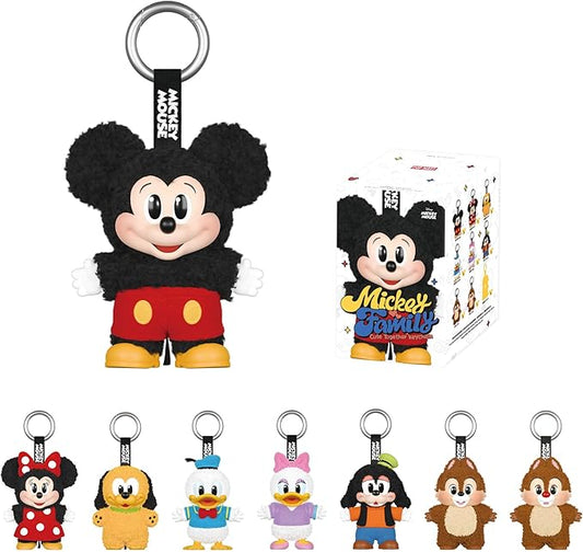 Mickey Family Cute Together Keychain Series