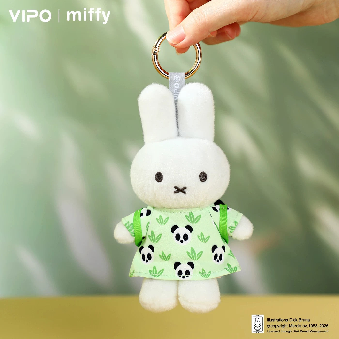 Miffy Panda Series Plush Pendant (VIPO)