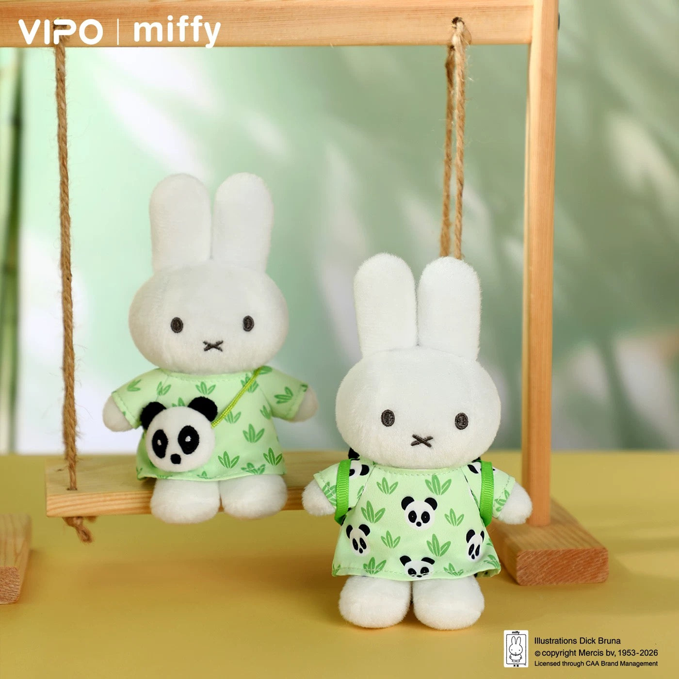 Miffy Panda Series Plush Pendant (VIPO)