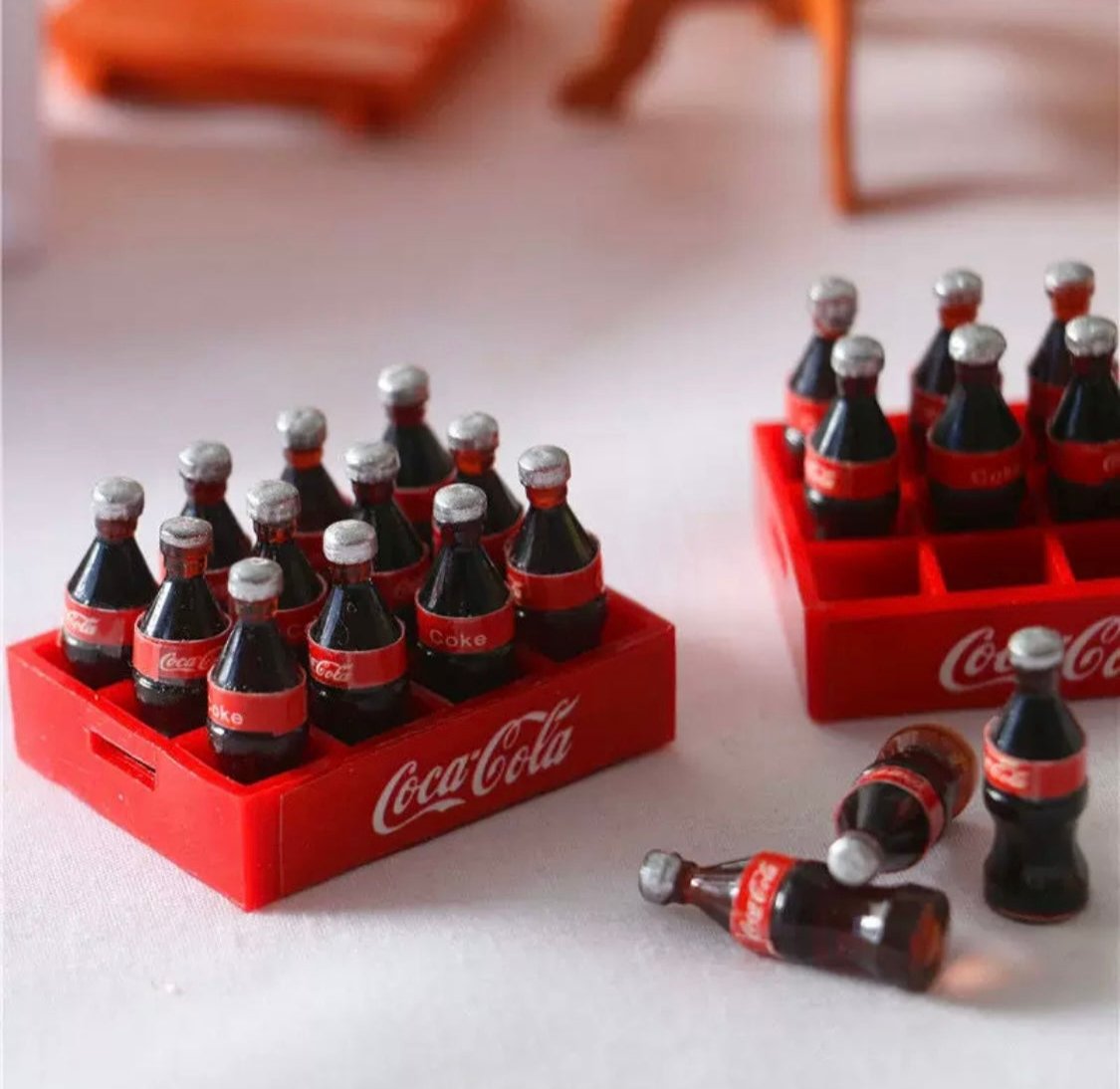 Mini soft drink bottles