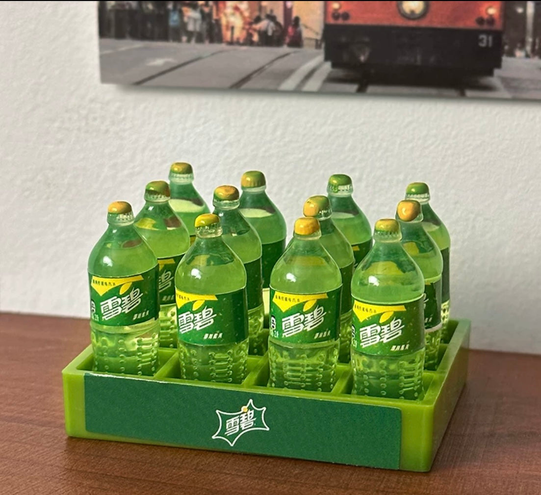 Mini soft drink bottles