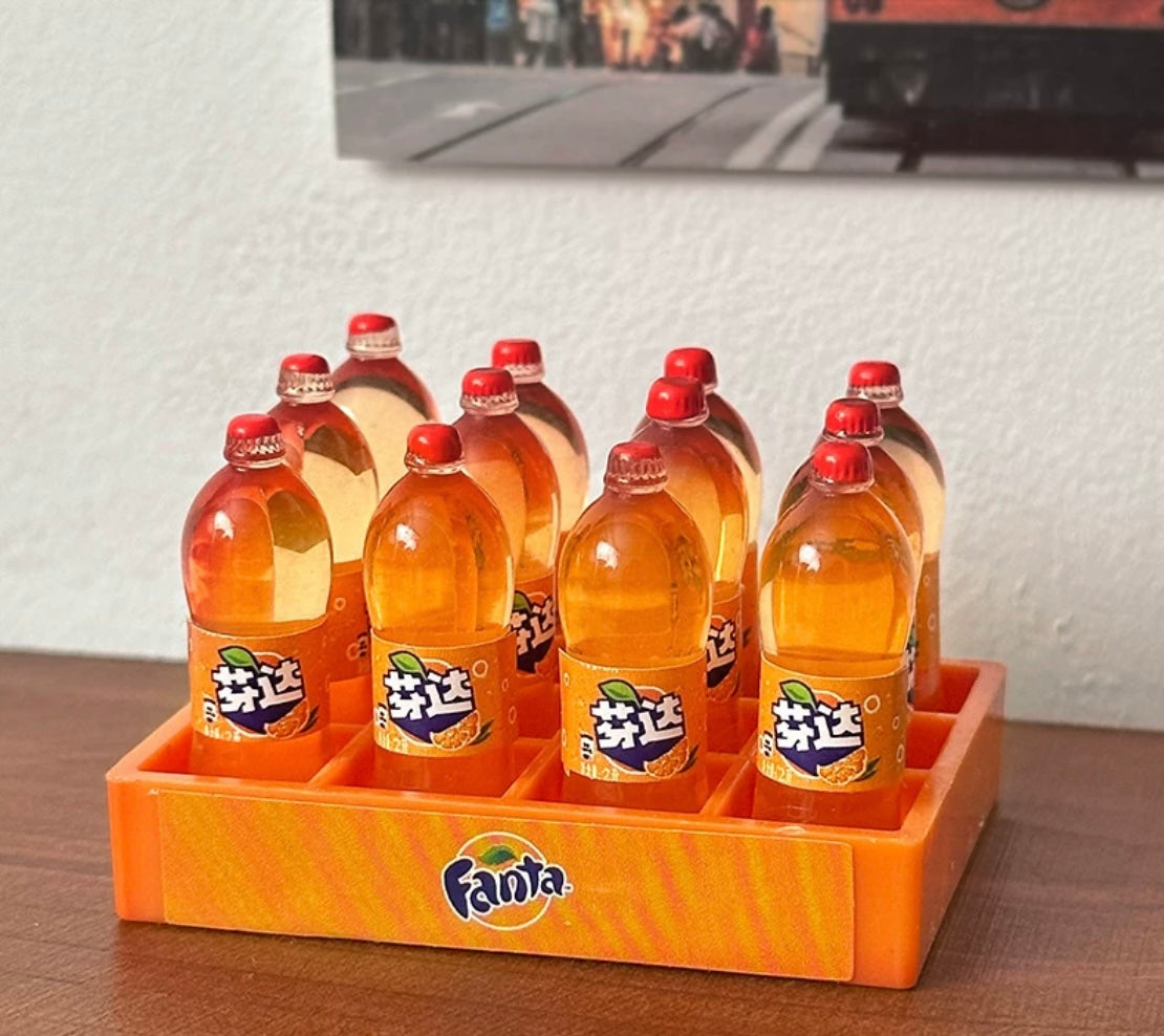 Mini soft drink bottles