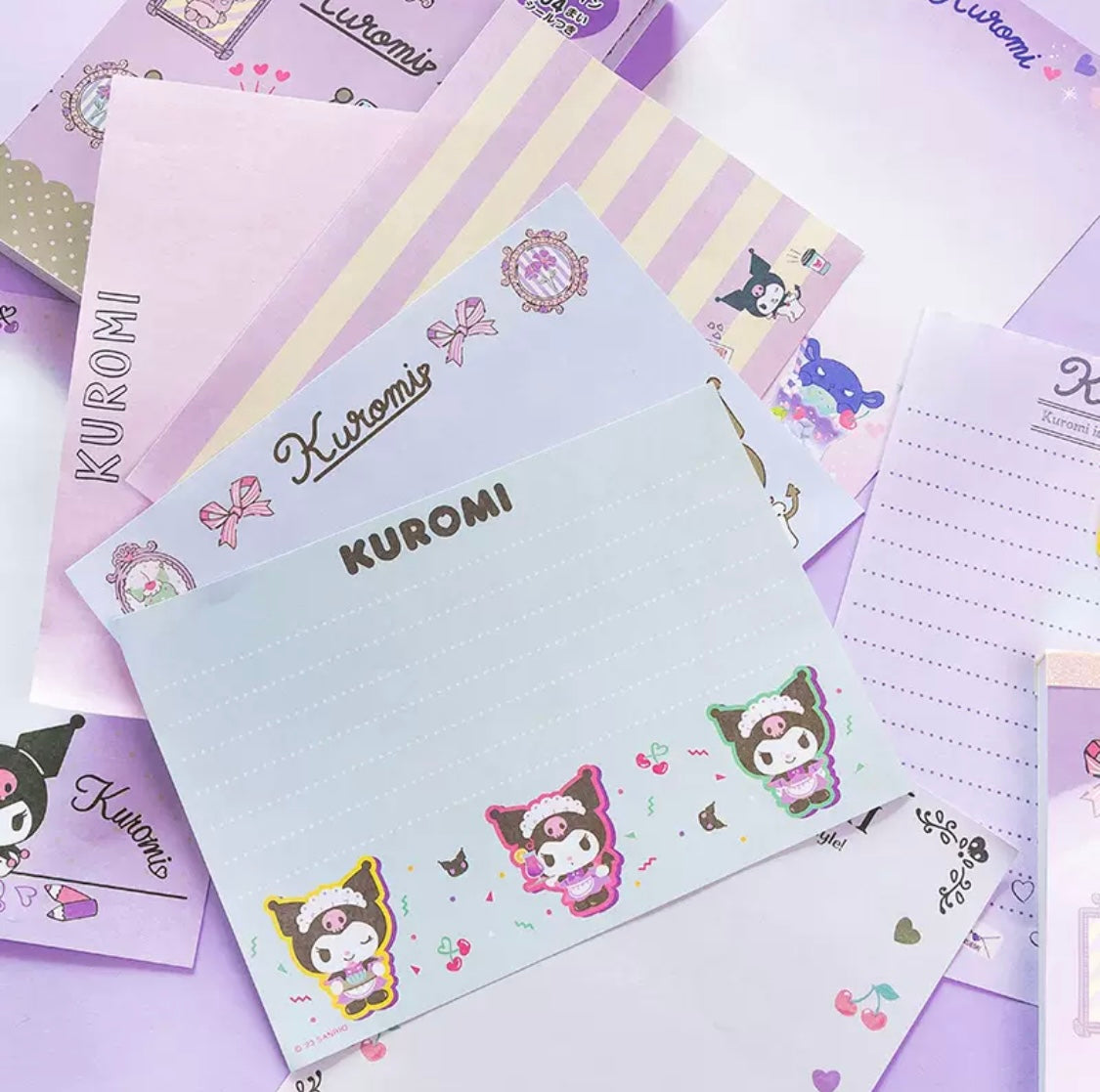 Notepad with stickers