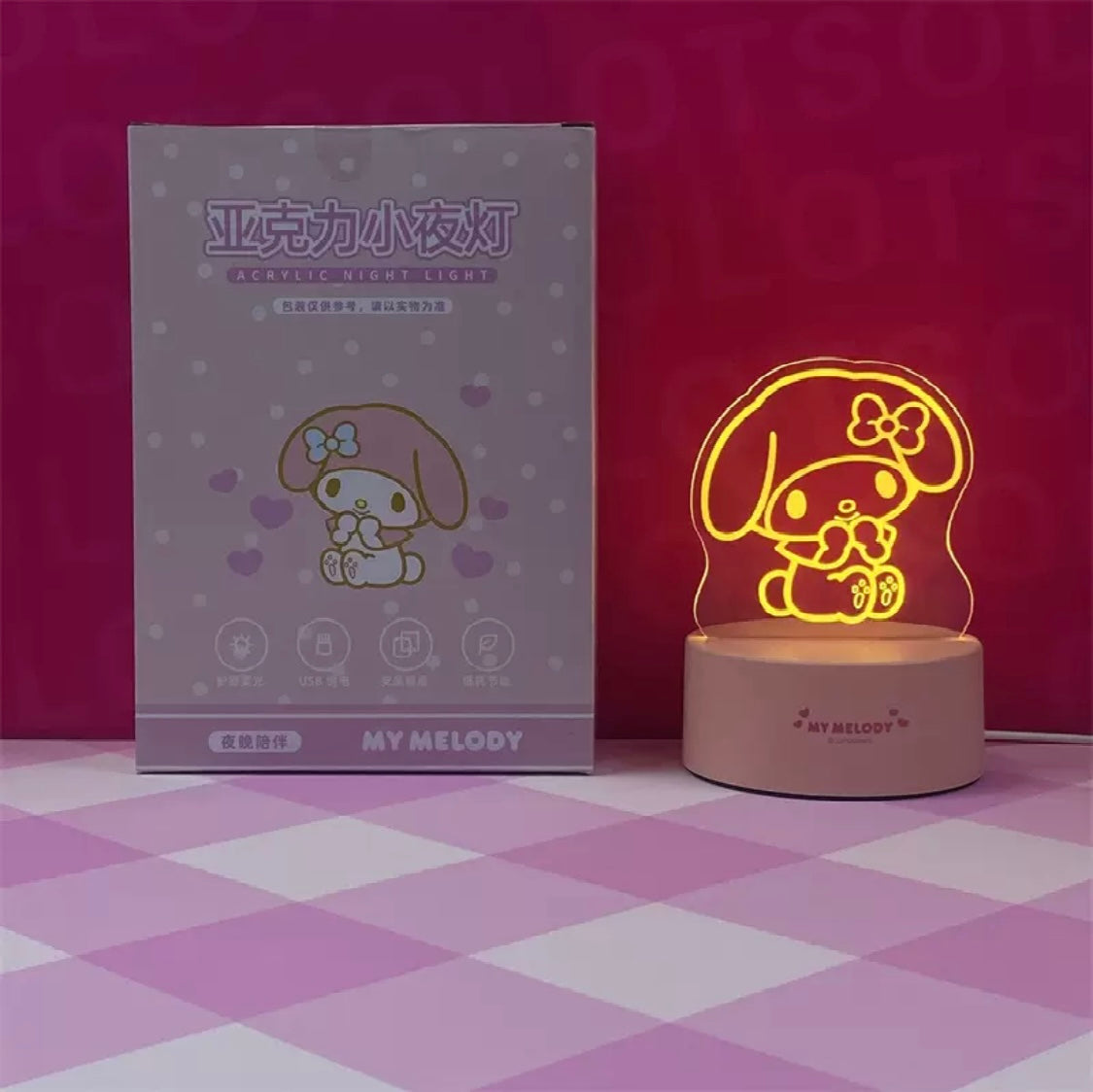 Sanrio Acrylic Night Light