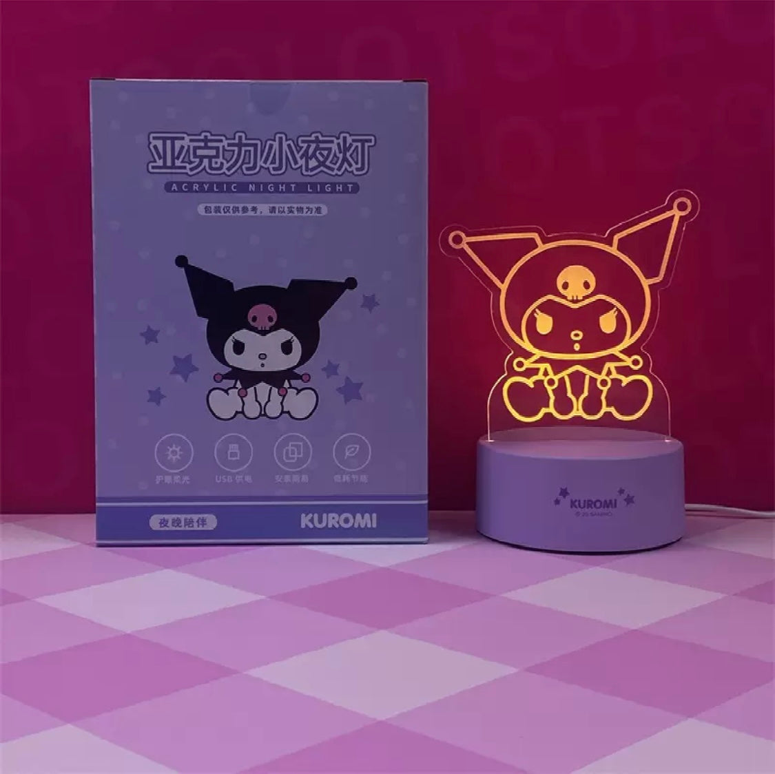 Sanrio Acrylic Night Light