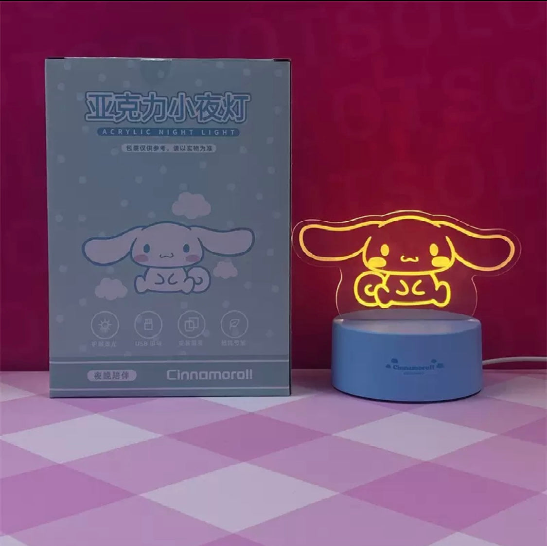 Sanrio Acrylic Night Light