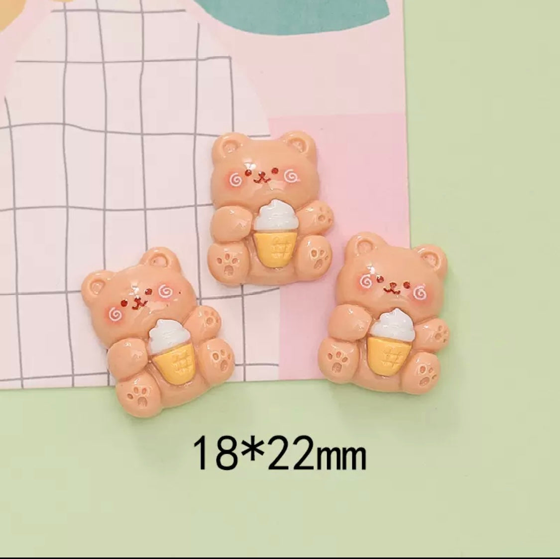 Cute Bear Cafe Charms