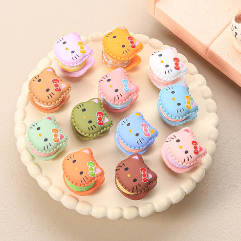 3D Hello Kitty Macaron Resin Charm