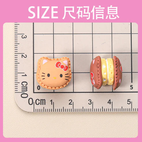 3D Hello Kitty Macaron Resin Charm