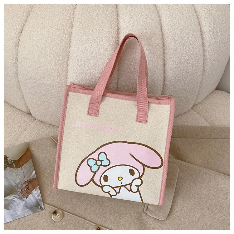 Cute Tote Bag with Zipper