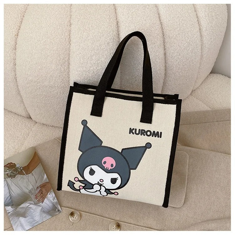 Cute Tote Bag with Zipper