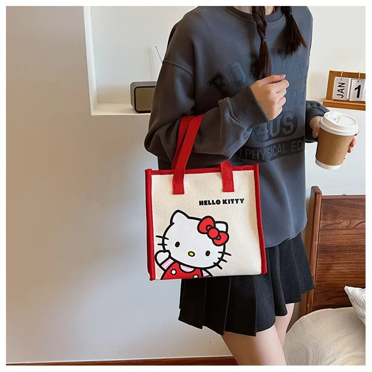 Cute Tote Bag with Zipper