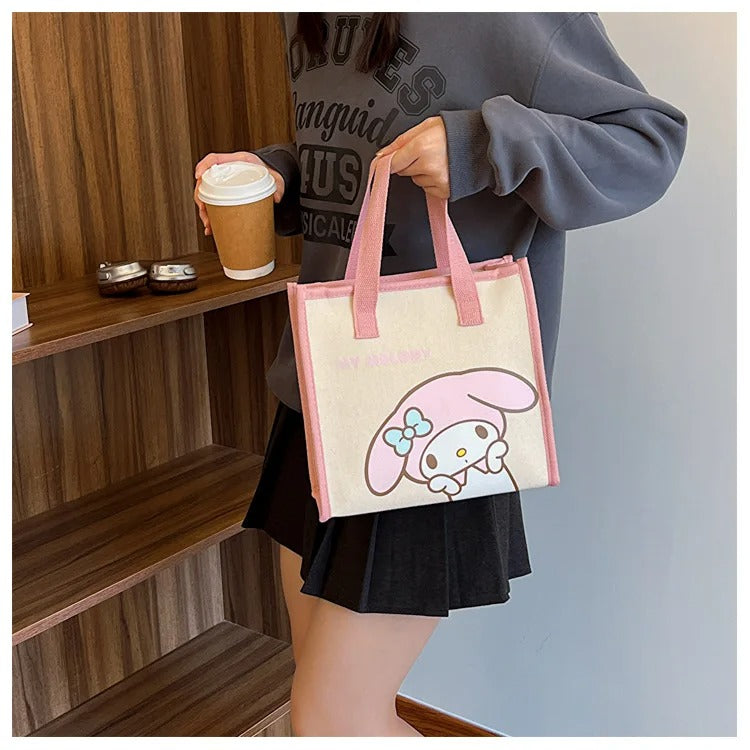 Cute Tote Bag with Zipper