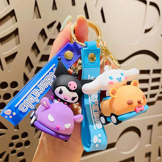 Sanrio on Wheels Keychain