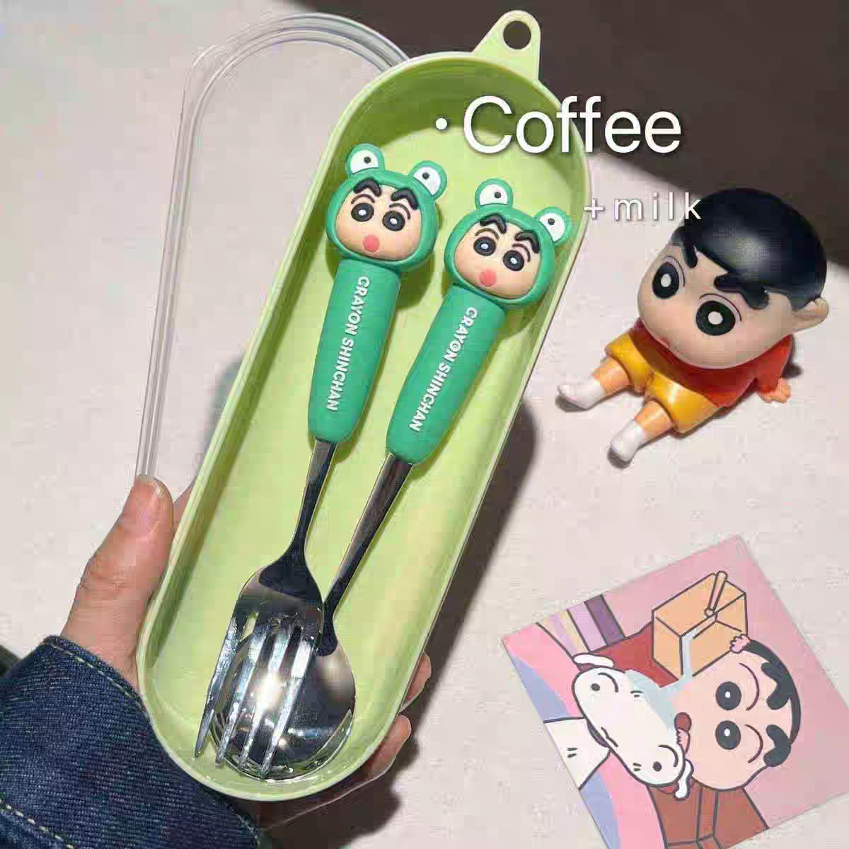 Crayon Shin-Chan Fork and Spoon