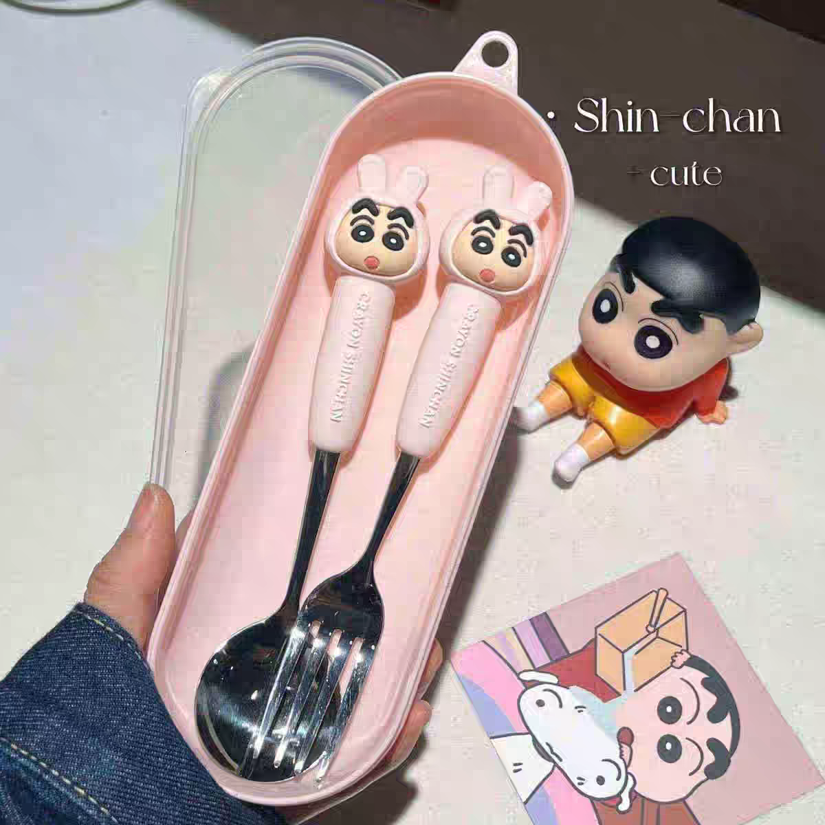 Crayon Shin-Chan Fork and Spoon