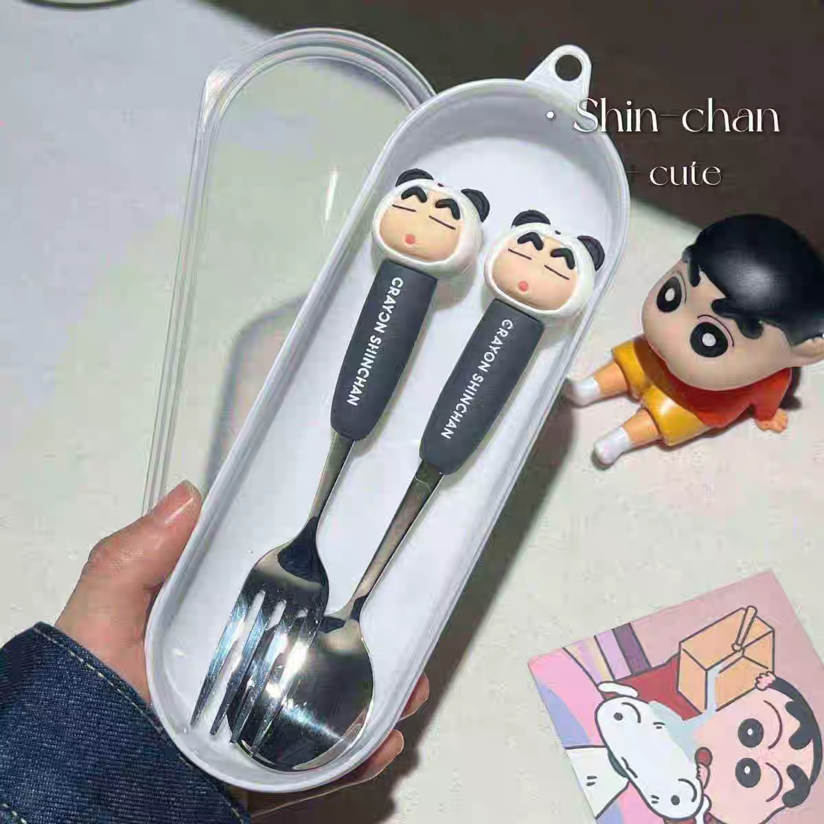 Crayon Shin-Chan Fork and Spoon