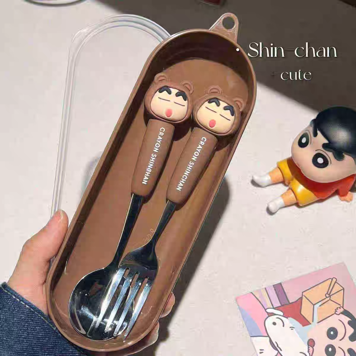 Crayon Shin-Chan Fork and Spoon