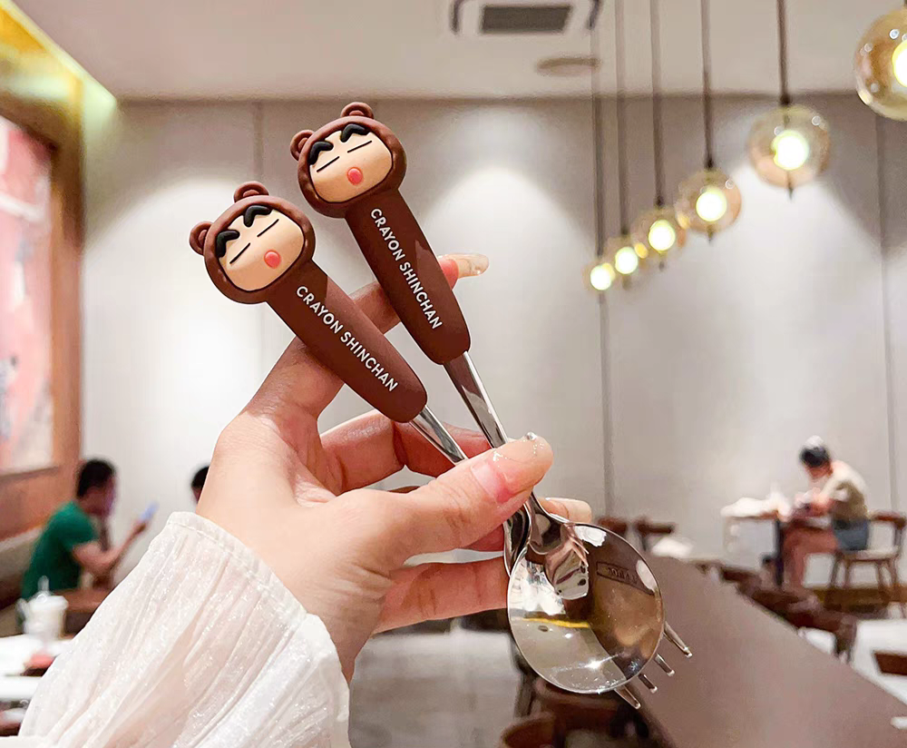 Crayon Shin-Chan Fork and Spoon